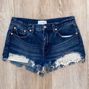 We the Free Dark Denim Shorts 29